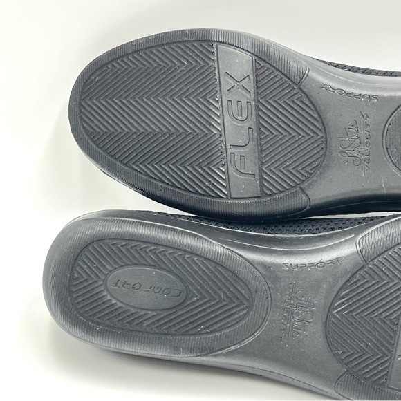 NEW LifeStride Women's Immy Black Knit Slip On Low Wedges Loafers Shoes Size 6.5 - Picture 9 of 11